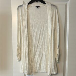 Women's Express Cream Open-Front Sweater